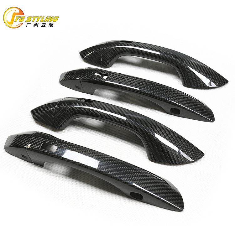 Cross border suitable for Audi A6C8 S6 RS6Q6 e-tron/Q8 RSQ8 dry carbon fiber outside door handle