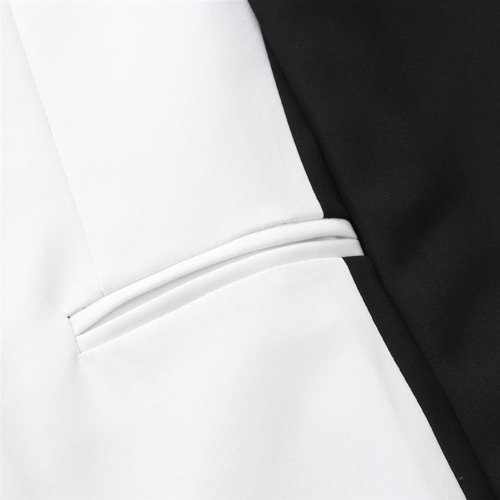 Herren Sakko Color-blocking Stil Für Frühling Und Herbst_voghion.com