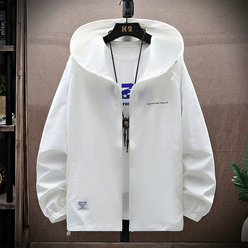 Одежда для защиты от солнца для пар, лето 2024, тонкая быстросохнущая дышащая куртка из ледяного шелка, модный уличный повседневный костюм для рыбалки