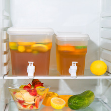 夏天家用超大容量冰箱冷水壶带水龙头耐高温日式塑料柠檬水果茶桶