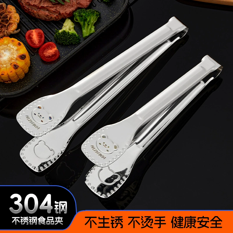 Новый 304 хлебный зажим для барбекю жареное мясо для еды зажим для высокотемпературной стойкости из нержавеющей стали