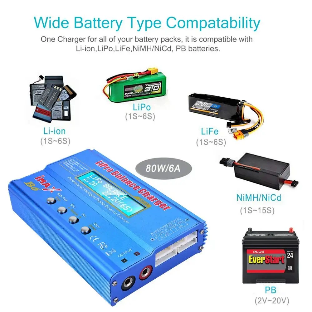 Зарядное устройство IMAX B6 для LiPo/Li-ion/NiMH/Ni-Cd аккумуляторов с балансировкой