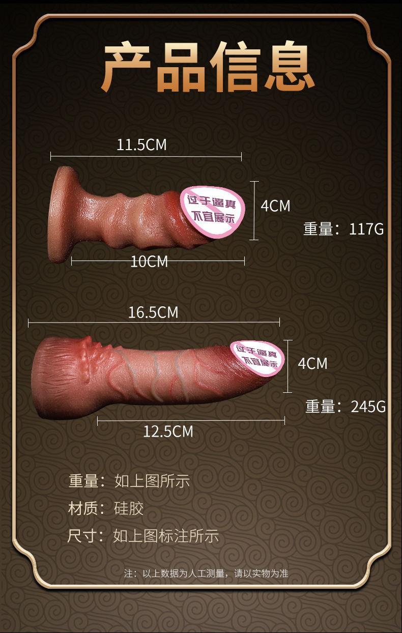 Jiuai Wearable Realistic Dildo Masturbator, Soft Silicone, Manual Use, Pink or Black — detail image 12
