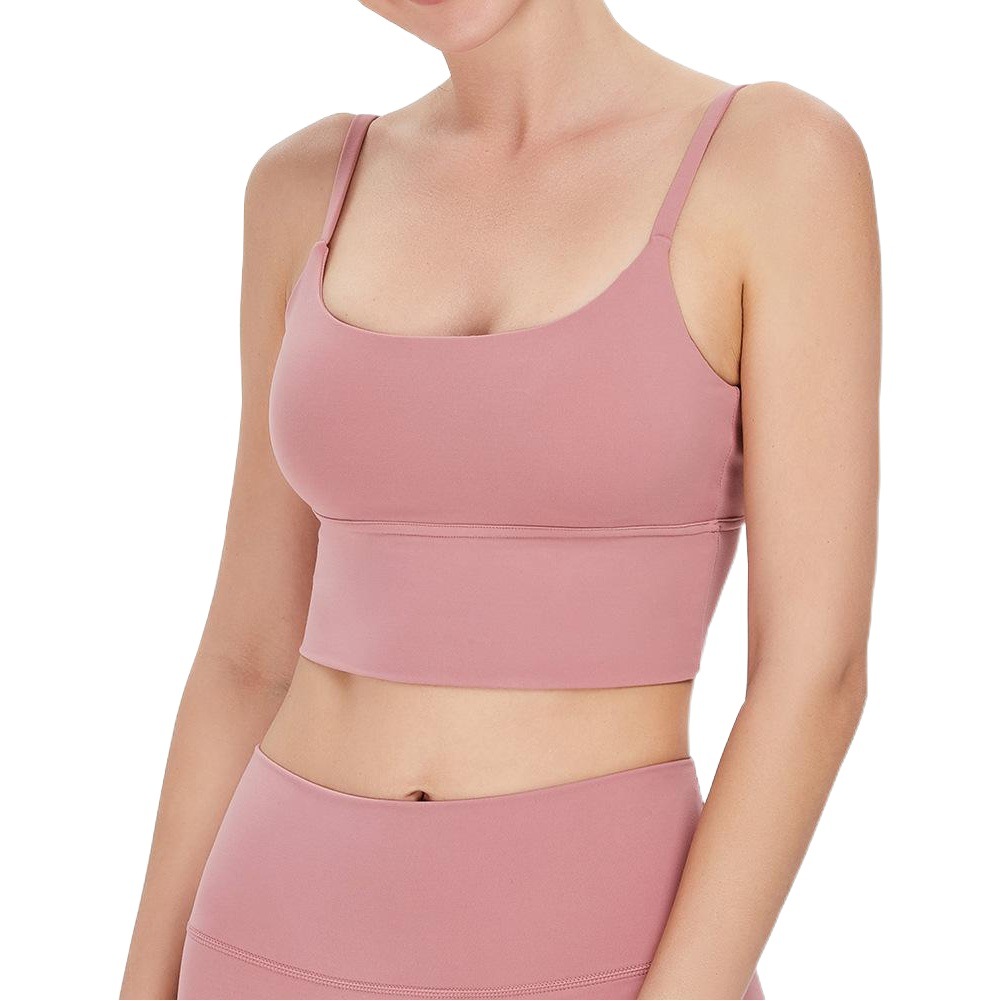 En stock nuevo luplus europeo y americano nude yoga deportes sujetador Correa delgada belleza espalda amortiguador fitness sujetador