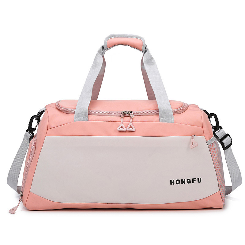 Nueva bolsa de viaje portátil transfronteriza, bolsa de almacenamiento de equipaje de viaje de viaje de corta distancia, bolsa de yoga de entrenamiento deportivo para mujer