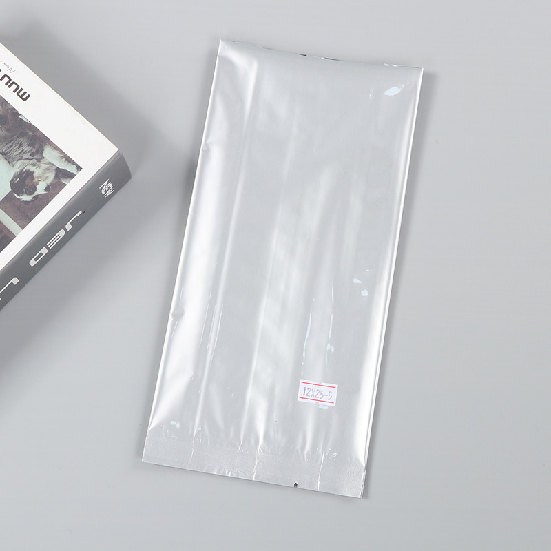 Spot bolsa de papel kraft con ventana transparente bolsa de embalaje de alimentos autosellada autoportante bolsa de té sellada de ocho lados fácil de rasgar