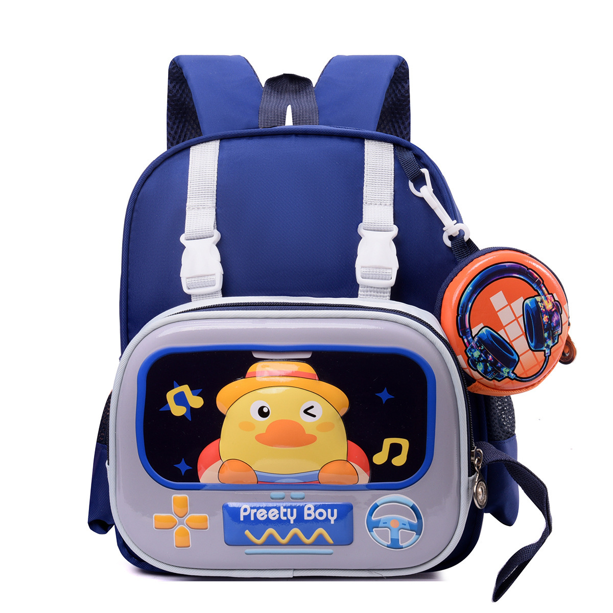 Mochila de animación de dibujos animados para bebés de jardín de infantes, mochila de niños ligera para niños y niñas de la escuela primaria