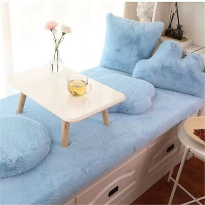 New Chinese-Style Large Red Chair: Car Carpet - light-blue-thickened-high-density-50cm-x-180cm