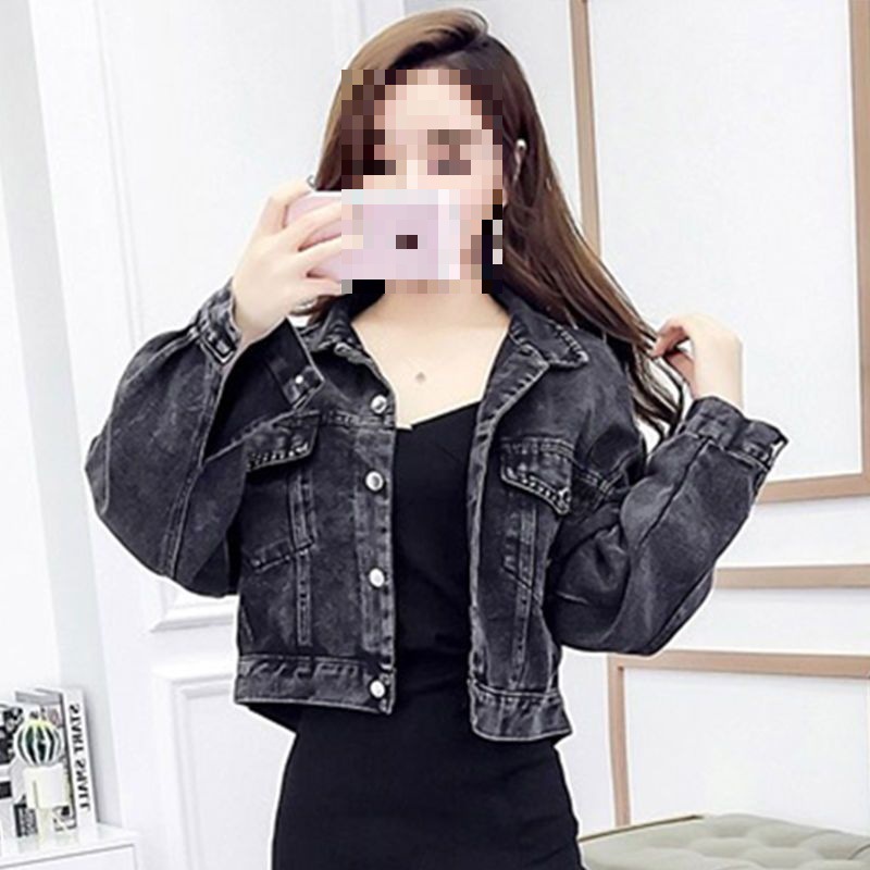 秋天衣服女装外套洋气减龄时尚牛仔外套女港味短款上衣夹克牛仔衣