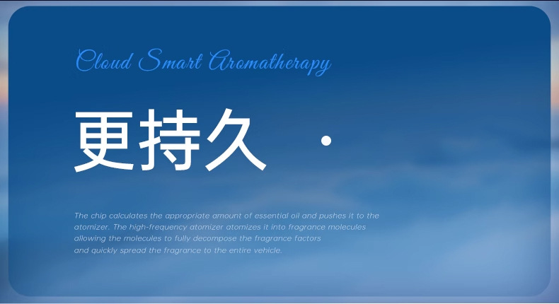Kafeila 2024 New Smart Car Aromatherapy Machine Diffuser Atmosphere Light High-End Car Perfume Spray