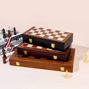 Manufacturer Customized Convenient Dual-Purpose Chess Packaging Chess Box Convenient and Practical Wooden Box Does Not Include Chess Dust-Proof Storage