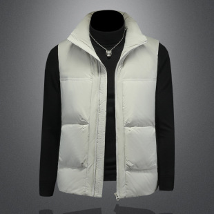 Men's Down Vest 2024 Winter New GB 90 White Duck Down Fashion All-match Vest 25081