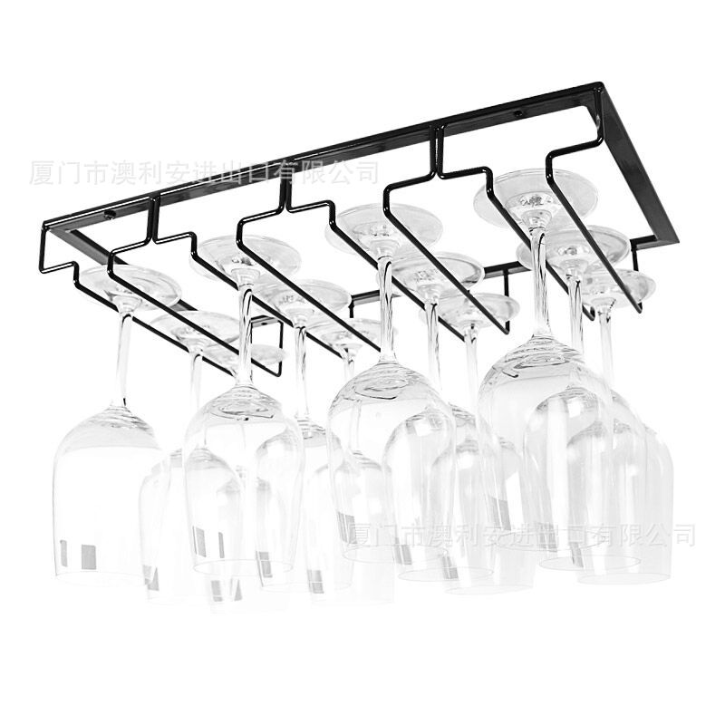 Soporte para copas de vino, colgante, hierro, europeo