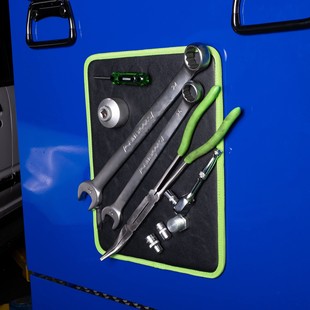Cross-border new magnetic tool pad magnet tool storage pad black and green magnetic leather board pad manufacturer