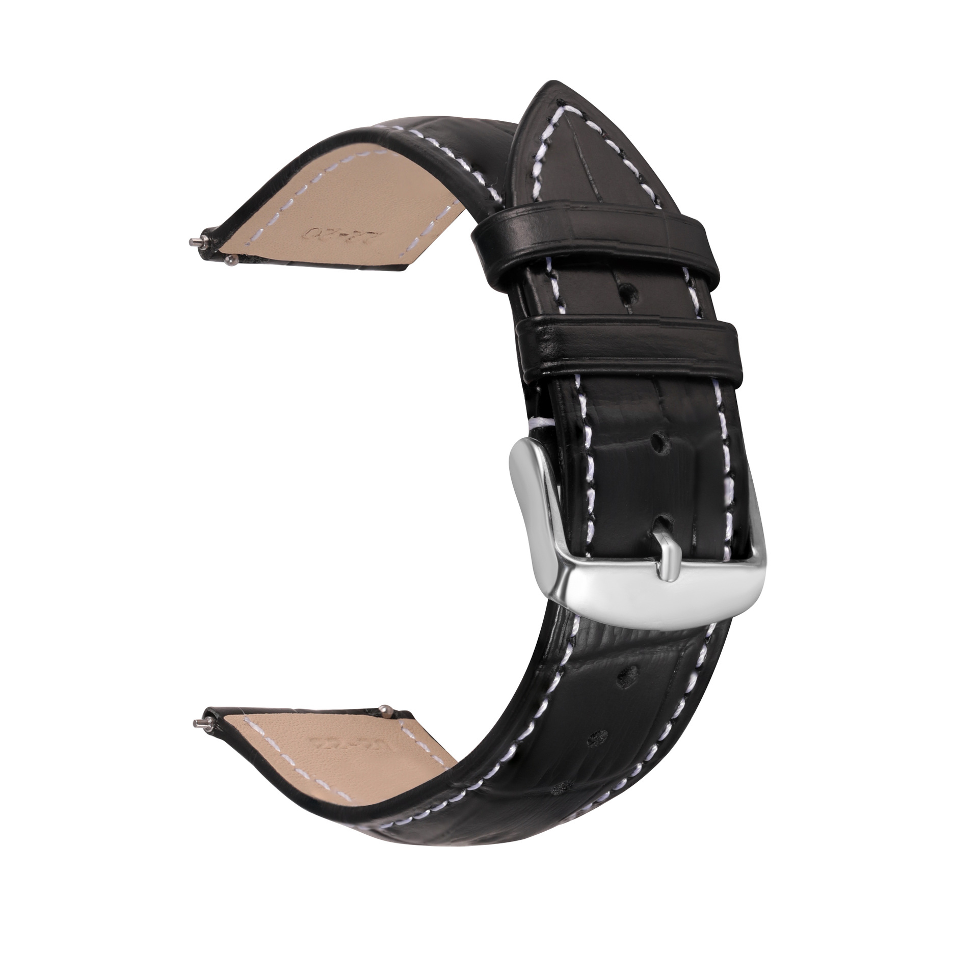 Correa de liberación rápida cinturón de cuero para hombres y mujeres para Huawei GT2 patrón de bambú piel de vaca Rongyao Huami reloj inteligente