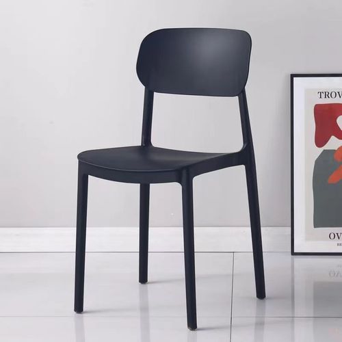 Plastic chair home thickened restaurant dining table backrest chair dining chair modern desk simple stool backrest Nordic