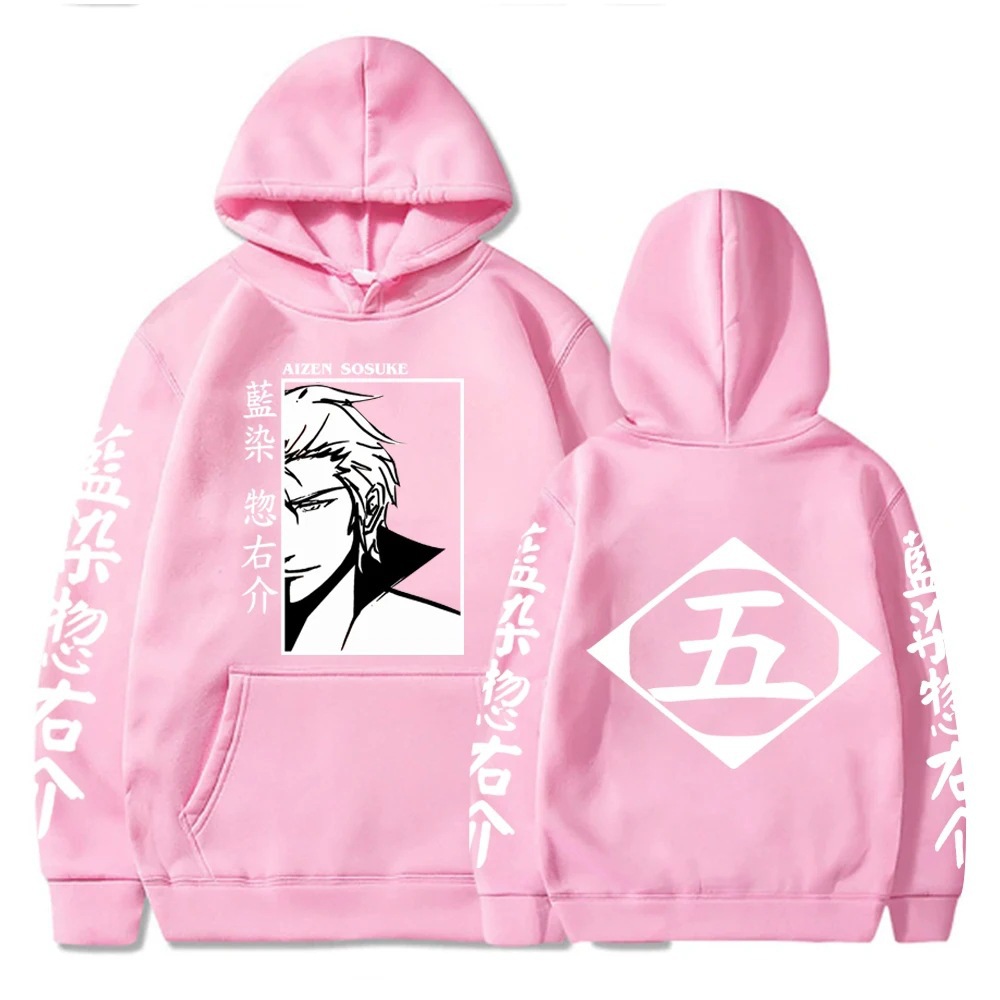 Anime Bleach Hoodies Men Aizen Sosuke Cosplay costume Long S