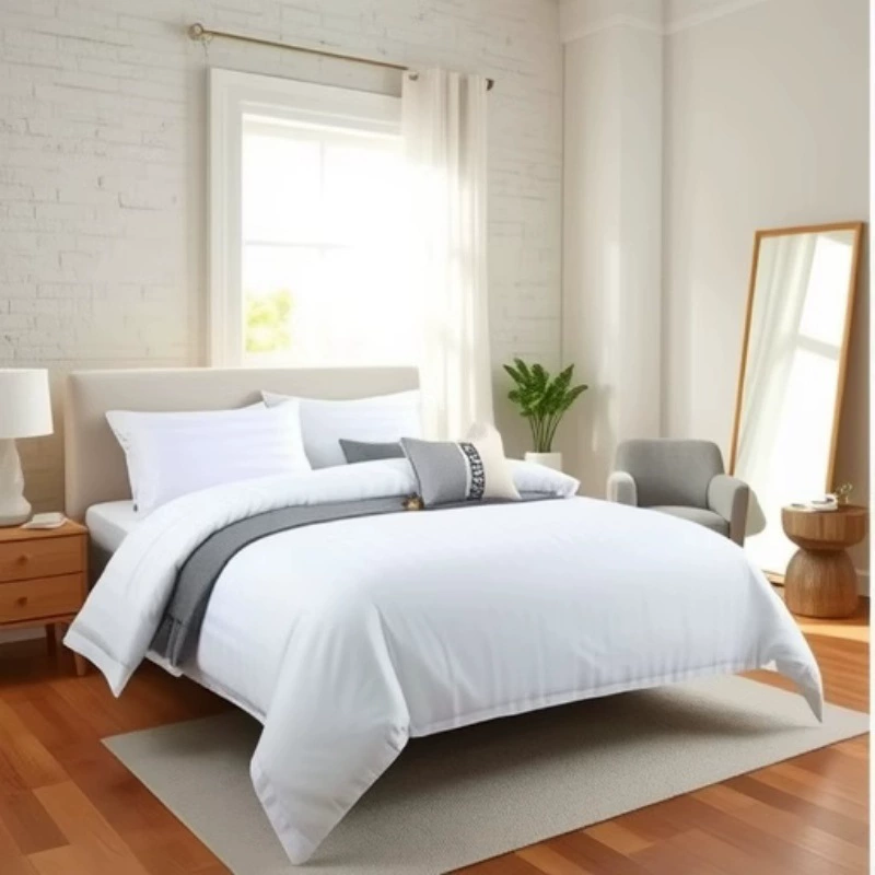 Гостиничный постель набор из четырех частей в стиле семьи белый простыни одеяло подушка одеяло набор из семи частей постельное белье