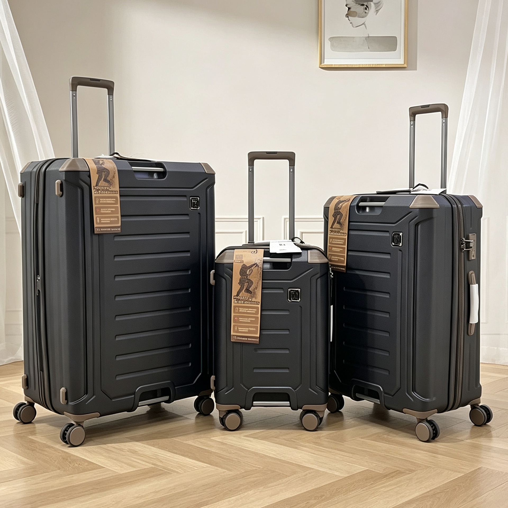 Authentic, high-quality, stylish IT suitcase with universal wheels, 20/25/29 inch size, plus handle, extended compartment, and combination lock.