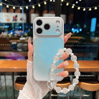 适用oppo vivo手机壳ins渐变闪粉Reno16新女款华为pura90秒变视窗