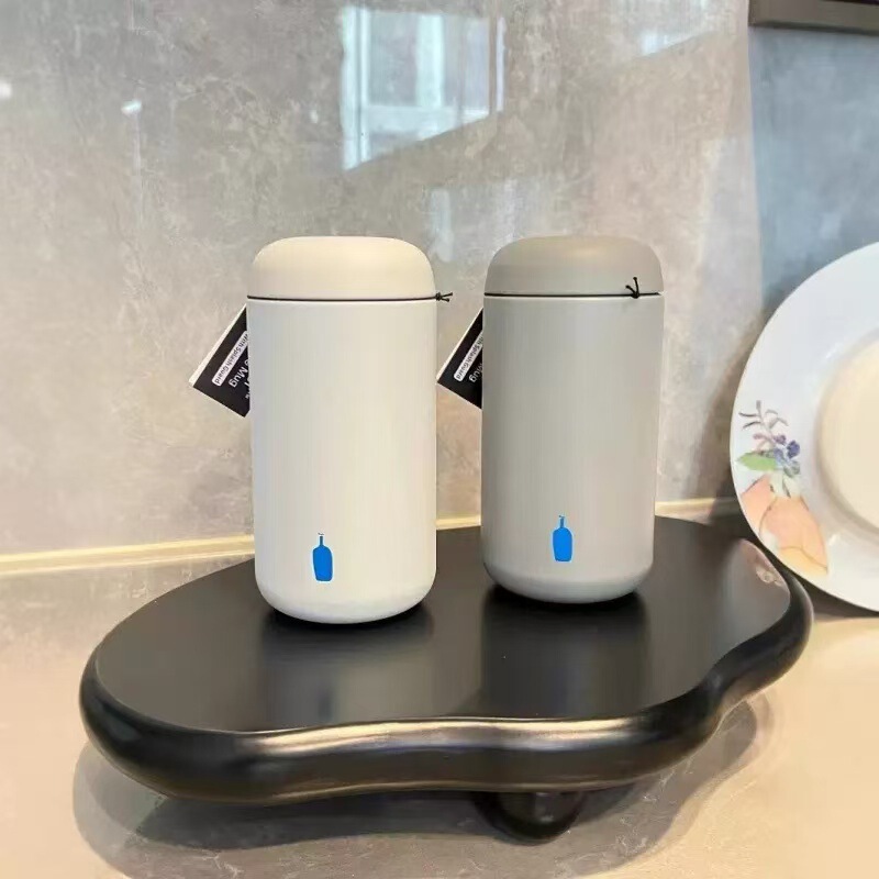 日本blue bottle蓝瓶咖啡杯集合锈钢陶瓷涂内胆层密封保温杯400mL|undefined