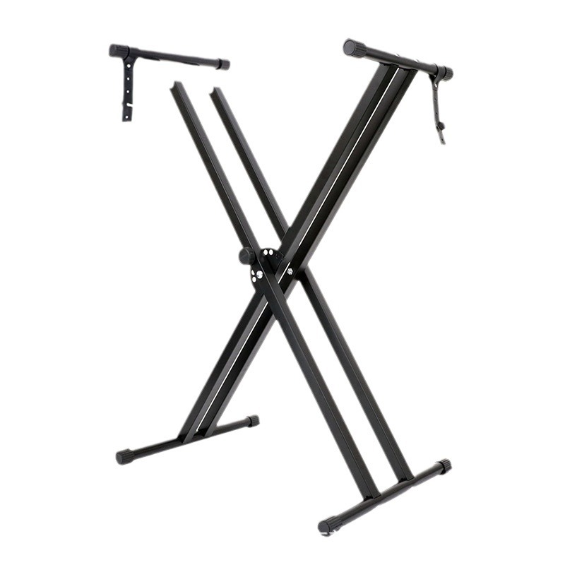 Soporte para Teclado Electrónico al por Mayor, Soporte Tipo X para Guzheng, Soporte Plegable de Doble Tubo para Teclado, Soporte de Altura Ajustable para Teclado Electrónico de Doble Tubo