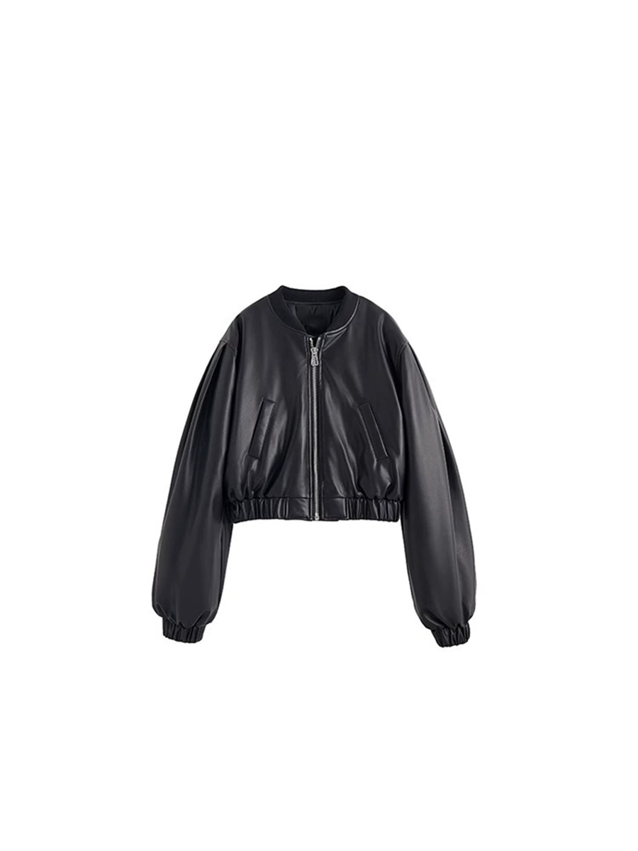 Polyurethane winter down jacket, fashionable baseball small cardigan