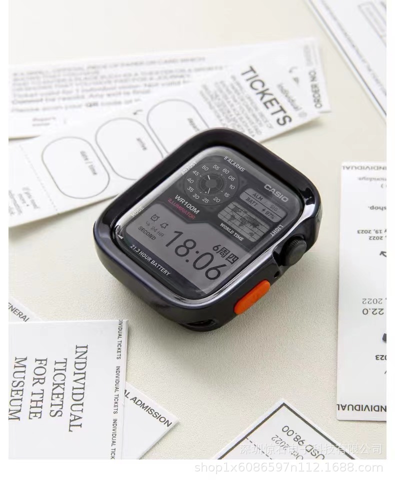 ApplewatchS10 Funda protectora ApplewatchS10 Caja de reloj galvanizado TPU Funda protectora iwatch ligera