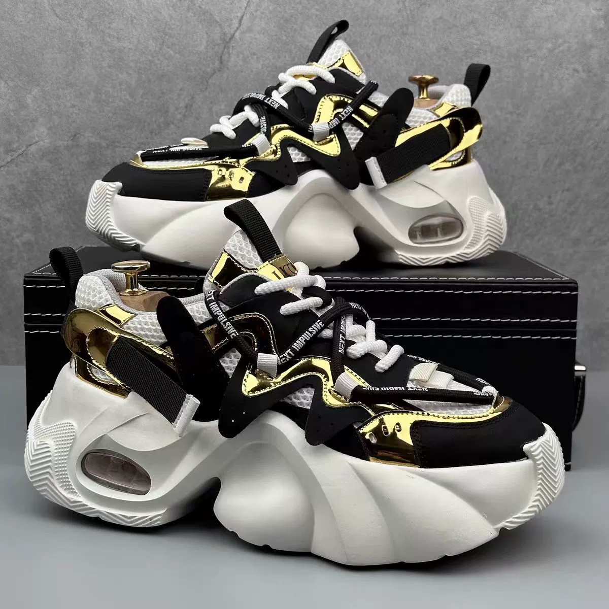 2025 новая обувь папы колорит повседневные туфли весной