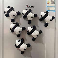 趴趴熊大號熊貓毛絨冰箱貼動物公仔磁貼便利貼可愛創意旅遊紀念品
