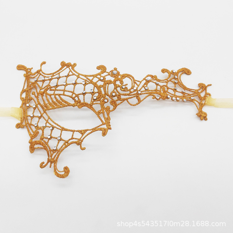 Ventas transfronterizas de encaje sexy de un solo ojo máscara de media cara fiesta máscara de ojos sexy espectáculo de cine y televisión accesorios de vestuario