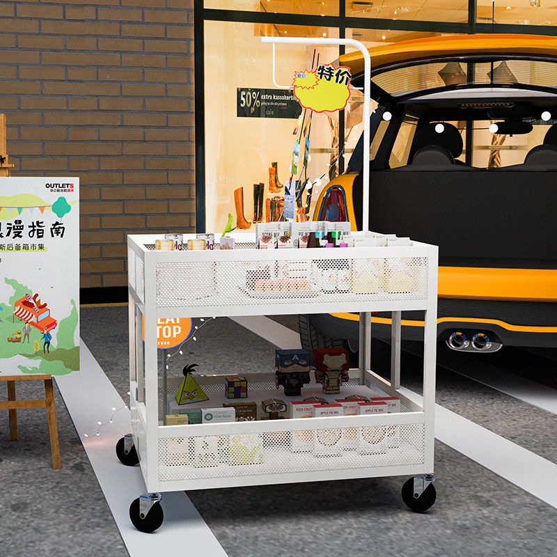 【3987人收藏】超市车甩货车特卖台服装店花车售货车摆摊家用移动