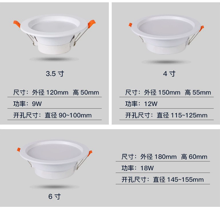 LED ultra thin ceiling light, ceiling lights, 3W, 5W, 7W, 9W, 12W, three colors