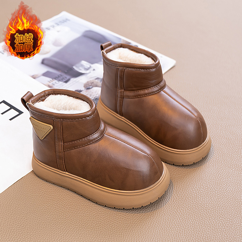 Botas de nieve para niños en invierno 2025 nuevas niñas con zapatos de algodón gruesos, botas cortas para niños, botas de algodón para niños image 7