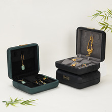 香云纱提花首饰盒吊坠戒指收纳盒珠宝饰品盒圆角项链包装盒子现货