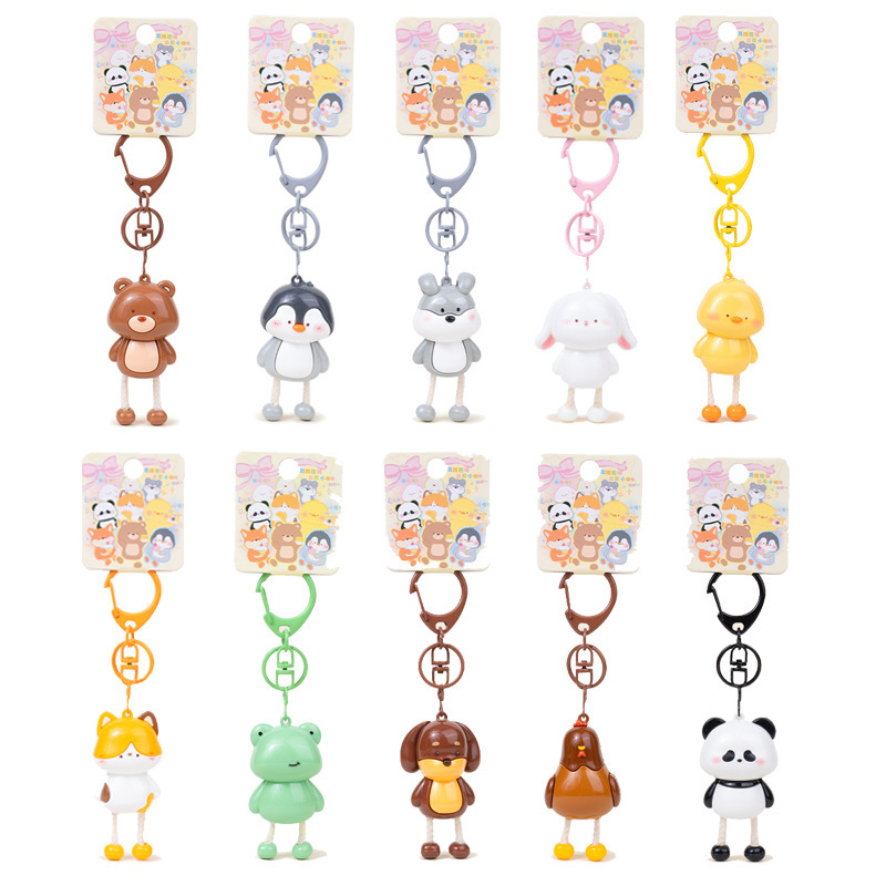 オリジナルミニ小動物引き脚シンプルな北欧スタイルのキーホルダーペンダントかわいい小さなペンダントギフト卸売|undefined