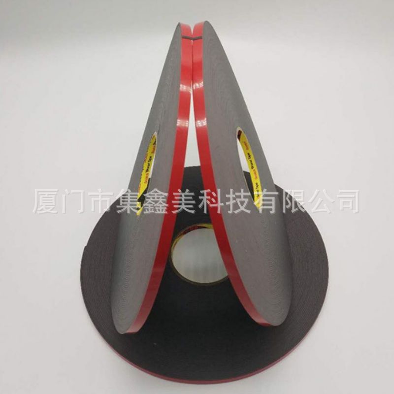 3M4215全红泡棉双面胶带0.15mm厚度粘接电子显示屏边框铭牌高强度
