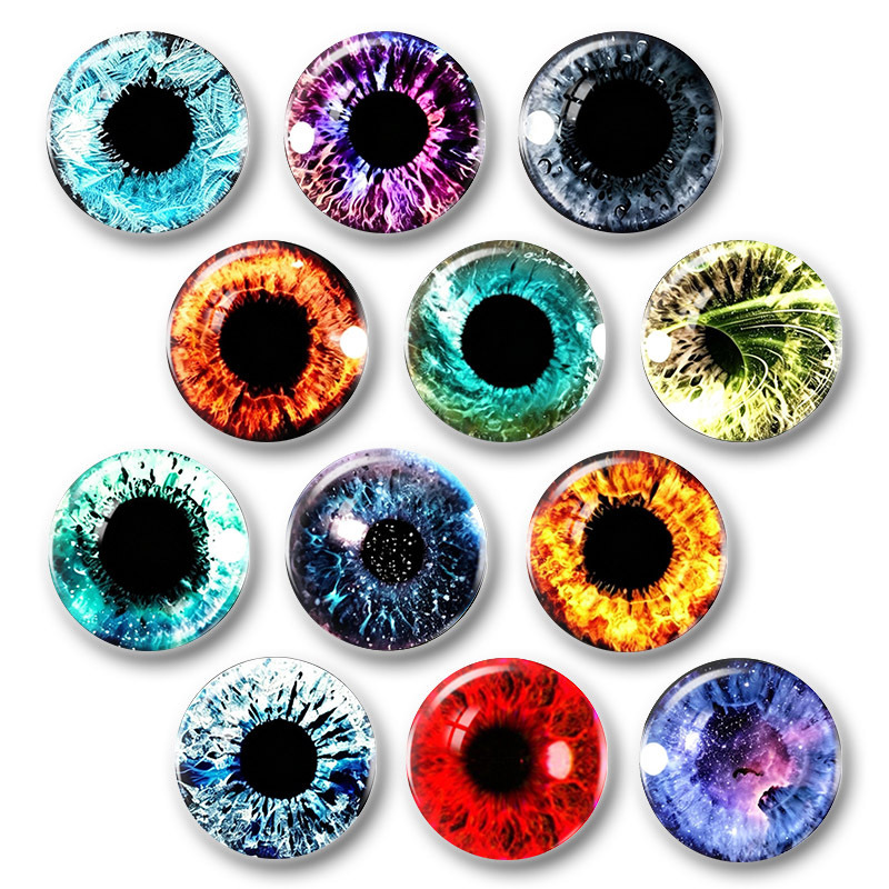Totoro animal cartoon plush toy eyes, time gemstone crystal glass eyeball patches, decorative accessories Totoro animal cartoon plush toy eyes, time gemstone crystal glass eyeball patches, decorative accessories