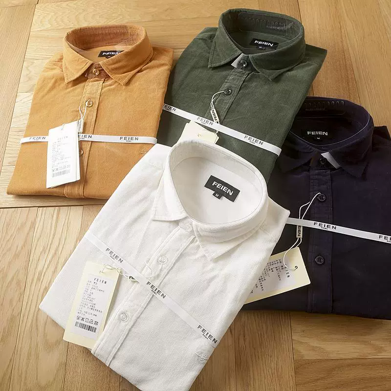 Легкий список роскошных компаний! Супер мягкий высокий вельвет! Иностранная мужская осенне-зимняя повседневная универсальная рубашка с длинным рукавом