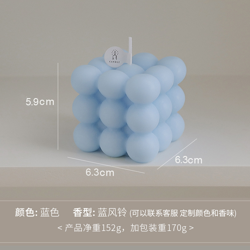 Adornos de fragancias de alta gama, recuerdos creativos, regalos personalizados transfronterizos, velas aromáticas cúbicas hechas a mano