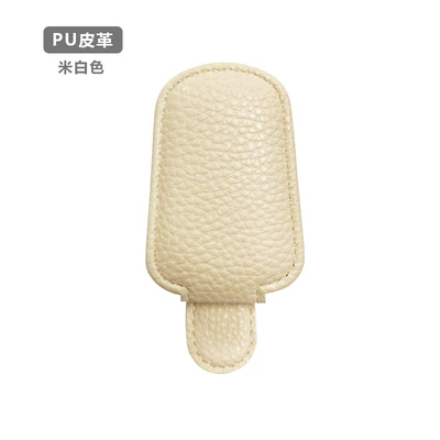 Car Glasses Clip/Bill Clip Holder Car Eyes Frame Sun - off-white-pu