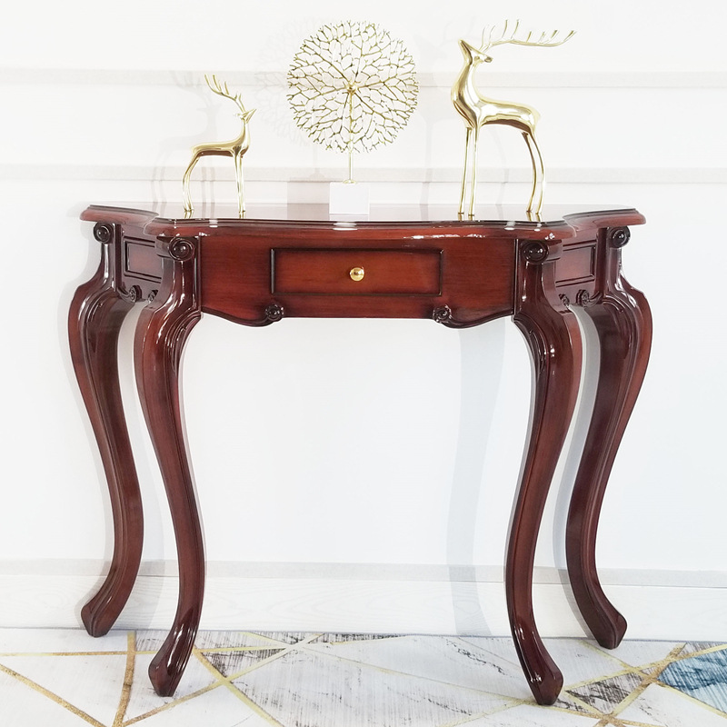 Modern Minimalist Entryway Cabinet, European-Style Entryway Table, Wall-Mounted Semi-Circular Simple European-Style Altar Table, Household Hallway Storage Rack