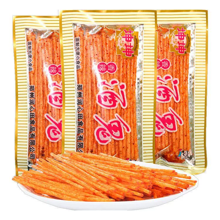 Kunkun пьяный пряный мешок рисовой лапши детство досуг ностальгические закуски закуски детское время ностальгический пряный пряный кусочек целая коробка оптом