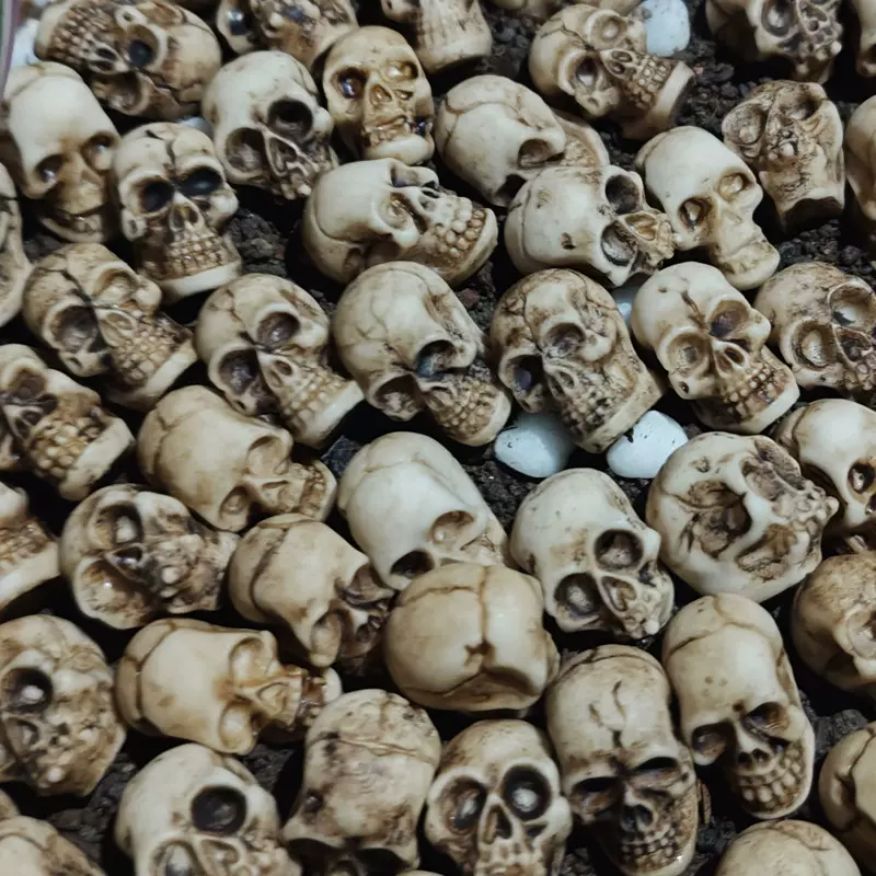 创意中号骷髅头套装摆件户外花园庭院桌面假山鱼池动物装饰工艺品