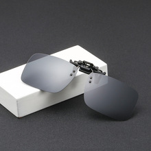 2023新款个性创意方形太阳镜夹片男士偏光镜夹片日夜两用近视眼镜