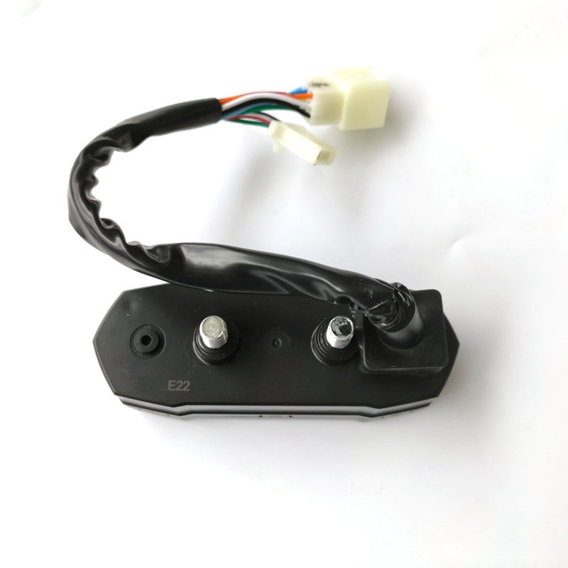Cross-Border Motorcycle Modification Universal Mini Lcd Instrument Off-Road Vehicle Small Adjustable Speedometer Fuel Gauge