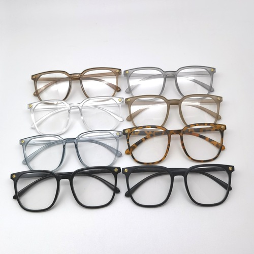 Lucky Four-Leaf Clover Accessory Glasses, New Fashion Square Anti-Blue Light Retro Multicolor Sunglasses, Wholesale