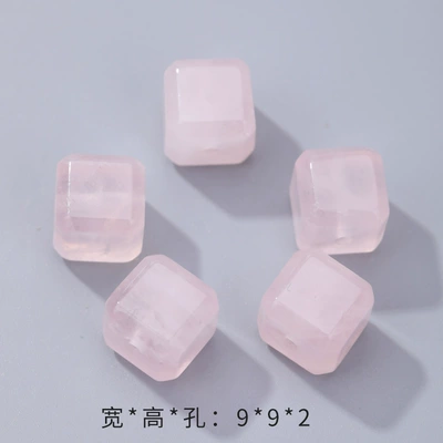 diy hand string hand rope, Zərgərlik ara hissələri - no-17-small-rose-quartz