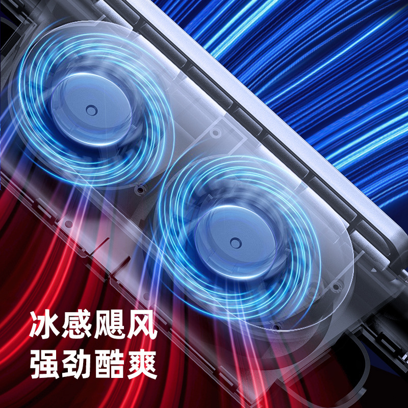2025 クリエイティブ新製品車後部座席ファン USB プラグイン 3 ギア車後部枕ブレードレスシートファンクロスボーダー|undefined
