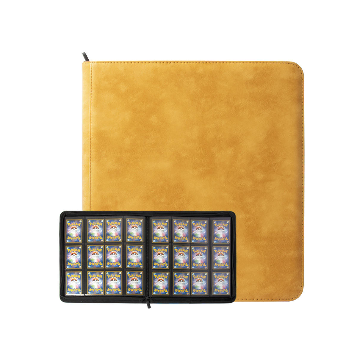 Cuero pu12 hilo cremallera tarjeta libro anime juego tarjeta de almacenamiento libro Ultraman Colección Estrella tarjeta al por mayor